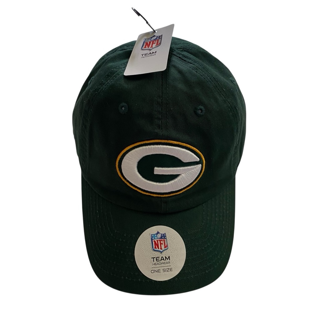 NWT NFL Greenbay Packers Hat Embroidered Logo Green & Gold One Size Fits All